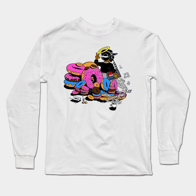 DONUTS 4 EVERYBODY Long Sleeve T-Shirt by StrictlyDesigns